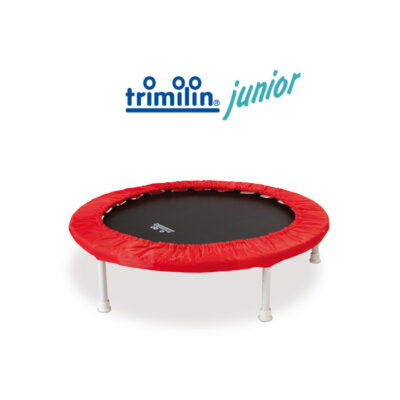 Kindertrampolin trimilin-junior schwarz-rot mit logo